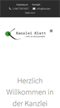 Mobile Screenshot of kanzlei-klatt.com
